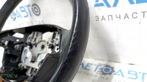 Steering wheel bare Lincoln MKX 16 - leather black, without heating, under the tree, rubbed, scratches, dents