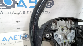 Steering wheel bare Lincoln MKX 16 - leather black, without heating, under the tree, rubbed, scratches, dents
