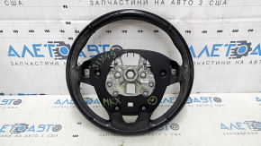 Steering wheel bare Lincoln MKX 16 - leather black, without heating, under the tree, rubbed, scratches, dents