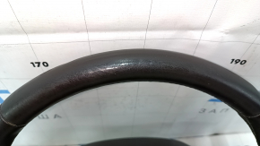 Steering wheel bare Lincoln MKC 15- leather dark brown, without lower buttons, with overlay, scratches, dents