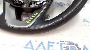 Steering wheel bare Lincoln MKC 15- leather dark brown, without lower buttons, with overlay, scratches, dents
