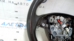 Steering wheel bare Lincoln MKC 15- leather dark brown, without lower buttons, with overlay, scratches, dents