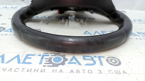 Steering wheel bare Lincoln MKC 15- leather dark brown, without lower buttons, with overlay, scratches, dents