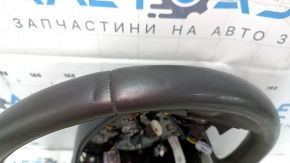 Steering wheel bare Lincoln MKC 15- leather dark brown, without lower buttons, with overlay, scratches, dents