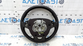 Steering wheel bare Lincoln MKC 15- leather dark brown, without lower buttons, with overlay, scratches, dents
