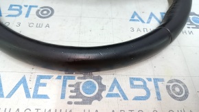 Steering wheel bare Lincoln MKX 16 - brown leather, without heating, with wood trim, scratches, bumps