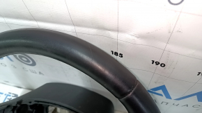 Chevrolet Camaro 16-24 steering wheel leather, black, FIFTY, no buttons, scratches, worn