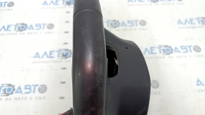 Chevrolet Camaro 16-24 steering wheel leather, black, FIFTY, no buttons, scratches, worn
