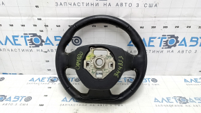 Chevrolet Camaro 16-24 steering wheel leather, black, FIFTY, no buttons, scratches, worn