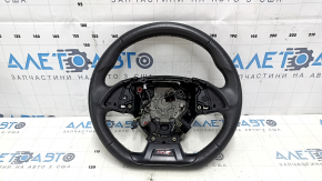 Chevrolet Camaro 16-24 steering wheel leather, black, SS, no buttons, scratches