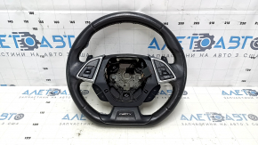 Chevrolet Camaro 16-24 steering wheel leather, black, FIFTY, scratches, abrasions, bumps