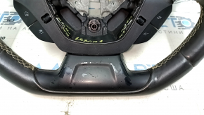 Chevrolet Camaro 16-24 steering wheel leather black, scratches, abrasions