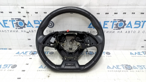 Chevrolet Camaro 16-24 steering wheel leather, black, FIFTY, without buttons and overlay, scratches, abrasions