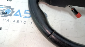 Chevrolet Camaro 16-24 steering wheel leather, black, FIFTY, without buttons and overlay, scratches, abrasions