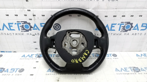 Chevrolet Camaro 16-24 steering wheel leather, black, FIFTY, without buttons and overlay, scratches, abrasions