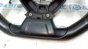 Chevrolet Camaro 16-24 steering wheel leather black, no buttons, peeling steering wheel cover, scratches, bumps