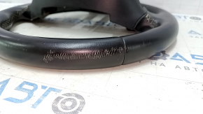 Chevrolet Camaro 16-24 steering wheel leather black, no buttons, peeling steering wheel cover, scratches, bumps