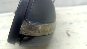 Side mirror left VW Passat b8 16-19 USA BSM, black, turn signal, 10+2 pins, scratches