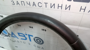 Steering wheel bare Lincoln MKC 15 - leather dark brown, without lower buttons, with overlay, scratches, dents, bumps