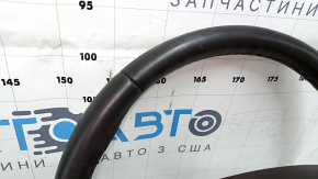 Steering wheel bare Lincoln MKC 15 - leather dark brown, without lower buttons, with overlay, scratches, dents, bumps