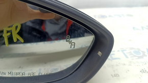 Side mirror right VW Passat b8 16-19 USA BSM, black, turn signal, 10+2 pins, scratches