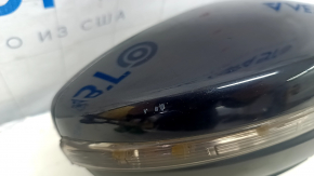 Side mirror right VW Passat b8 16-19 USA BSM, black, turn signal, 10+2 pins, scratches