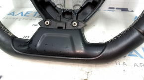 Chevrolet Camaro 16-24 steering wheel black, without buttons and overlay, steering wheel coating peeled off, scratches, dent, needs cleaning