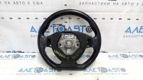 Chevrolet Camaro 16-24 steering wheel black, without buttons and overlay, steering wheel coating peeled off, scratches, dent, needs cleaning