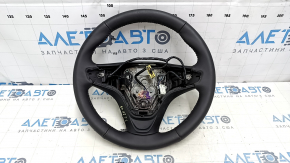 Naked steering wheel Chevrolet Volt 16 - black leather, no buttons or paddles, small bumps, cracks