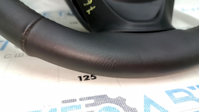 Naked steering wheel Chevrolet Volt 16 - black leather, no buttons or paddles, small bumps, cracks