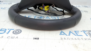 Naked steering wheel Chevrolet Volt 16 - black leather, no buttons or paddles, small bumps, cracks