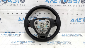 Naked steering wheel Chevrolet Volt 16 - black leather, no buttons or paddles, small bumps, cracks