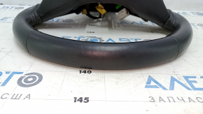 Naked steering wheel Chevrolet Volt 16 - black leather, without buttons and paddles, without overlay, cracks, scratches