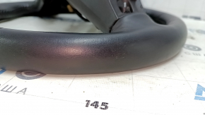 Naked steering wheel Chevrolet Volt 16 - black leather, without buttons and paddles, without overlay, cracks, scratches