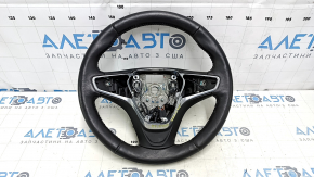 Naked steering wheel Chevrolet Volt 16 - black leather, heated, without buttons and paddles, scratches