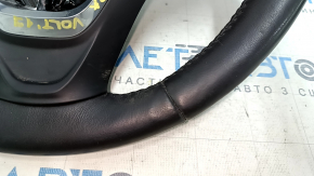 Naked steering wheel Chevrolet Volt 16 - black leather, heated, without buttons and paddles, scratches
