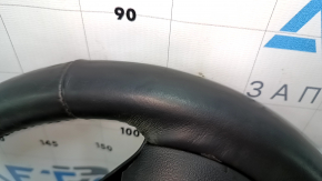 Naked steering wheel Chevrolet Volt 16 - black leather, heated, without buttons and paddles, scratches