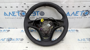 Naked steering wheel Chevrolet Volt 16 - black leather, without buttons and paddles, without overlay, bumps, scratches, cracks
