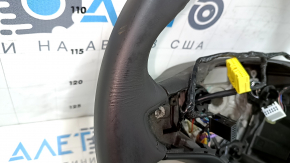 Naked steering wheel Chevrolet Volt 16 - black leather, without buttons and paddles, without overlay, bumps, scratches, cracks