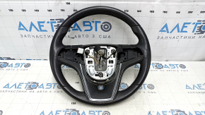 Naked steering wheel Chevrolet Volt 11-15 leather black, with graphite overlay, without buttons, scratches