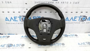Naked steering wheel Chevrolet Volt 11-15 leather, dark gray with graphite overlay, no buttons, scratches, bumps