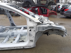 Front right quarter Ford Fusion mk5 13-20 plug-in with bracket, on body, white