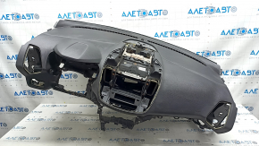 Torpedo front panel with AIRBAG Ford Escape MK3 17-19 rest, for a large monitor, black