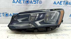 Headlight front left VW Passat b8 16-19 USA naked halogen