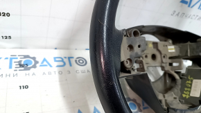 Naked steering wheel Mazda 6 13-16 leather black, gray insert, worn, scratches, bumps