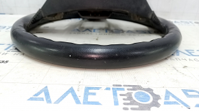 Naked steering wheel Mazda 6 13-16 leather black, gray insert, worn, scratches, bumps