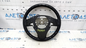 Naked steering wheel Mazda 6 13-16 leather black, gray insert, worn, scratches, bumps