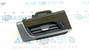 Front panel trim with deflector left BMW X1 F48 16-22 chrome + wood, broken fastening