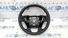 Naked steering wheel Honda Accord 13-17 leather, black, with rear pad, scratches, bumps