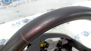 Naked steering wheel Honda Accord 13-17 leather, black, with rear pad, scratches, bumps